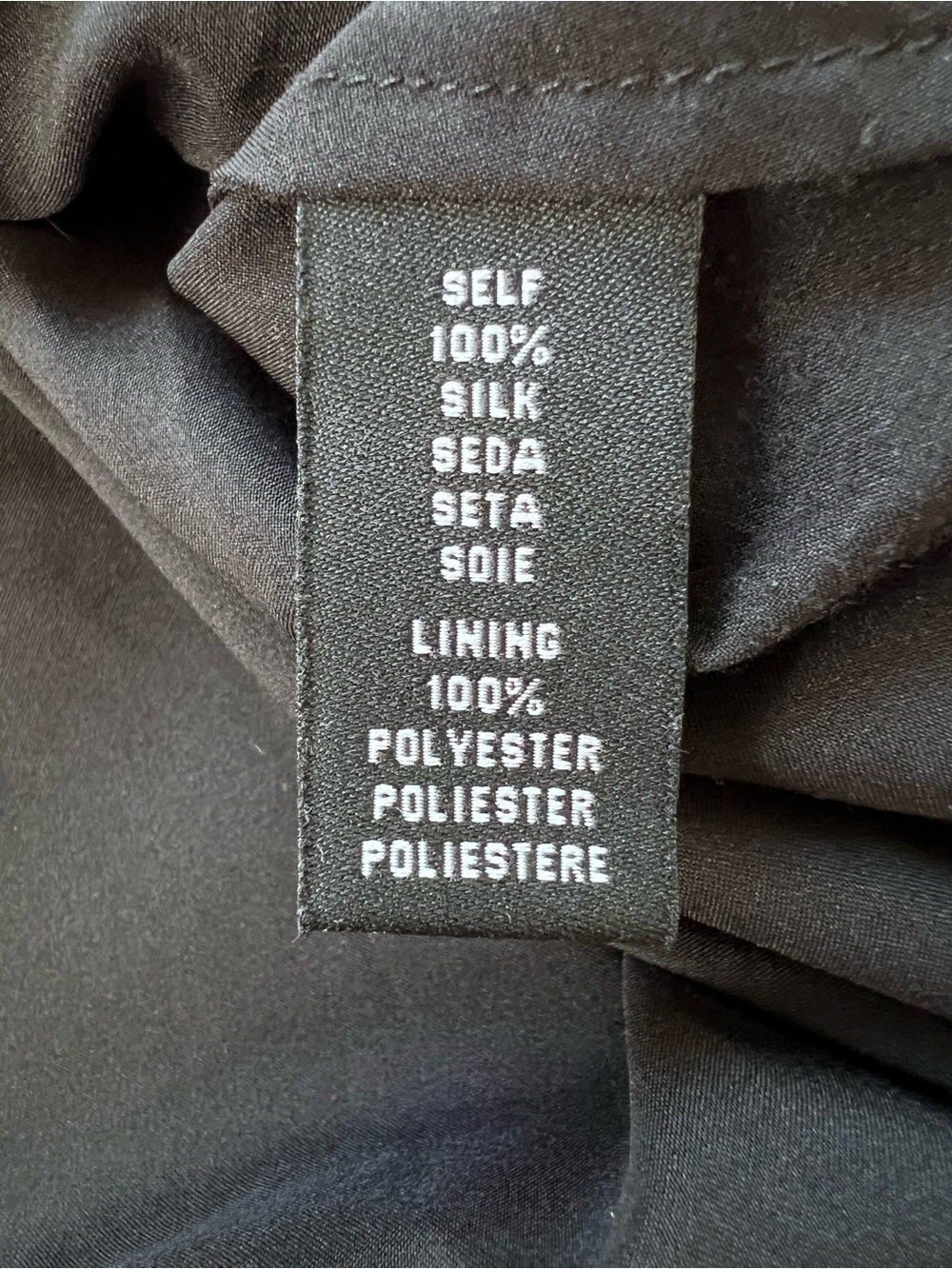 Tibi Silk Floral Flutter Sleeve Shift Dress Summer Black Brown Size 2 - Picture 9 of 10